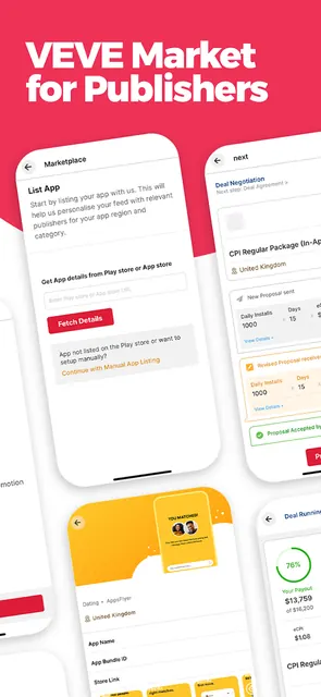 VEVE Market for Publishers screenshot 1