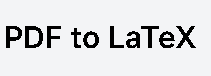 PDF to LaTeX logo