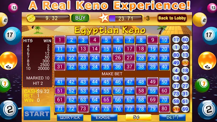 Lucky Keno- Casino Bonus Games screenshot 1