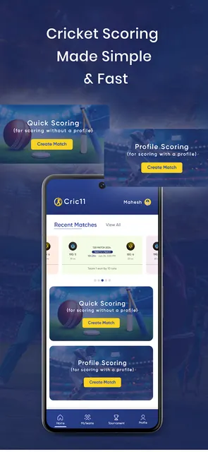 Cric11 - Cricket Scoring App screenshot 2