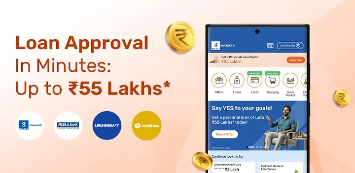 Bajaj Markets: Loan & Finance screenshot 1