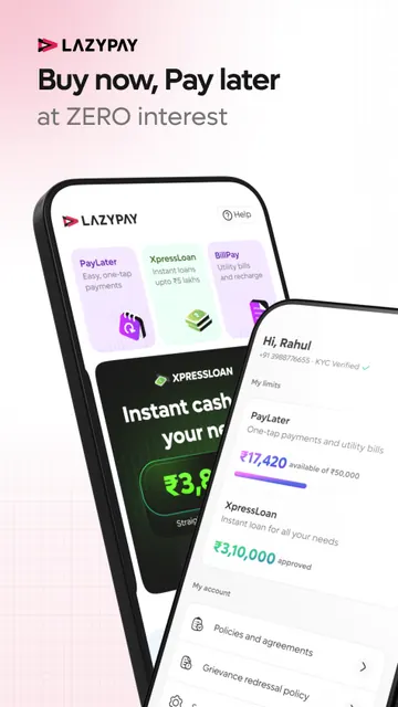 LazyPay: Loan App & Pay Later screenshot 1
