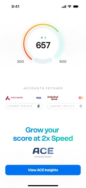 RupeeQ: Credit Score & Loans screenshot 1