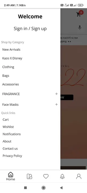 Kazo screenshot 2