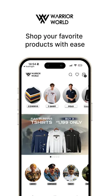 Warrior World : Shopping App screenshot 1