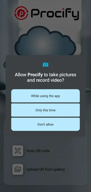 Procify mobile client screenshot 2
