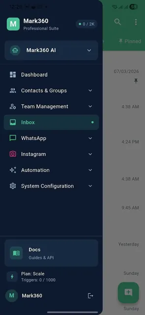 Mark360 AI - WA business CRM screenshot 2