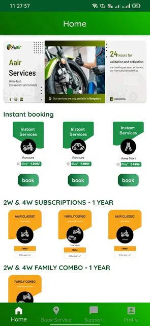 AAIR-Bike and Car Services screenshot 4