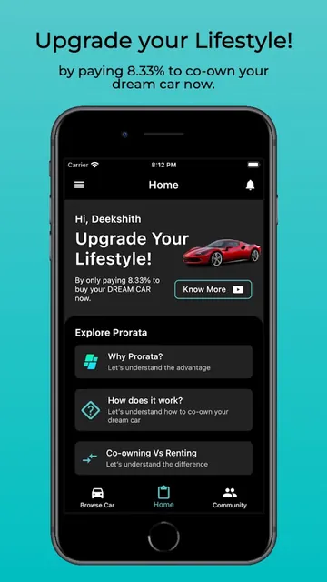 Prorata: Co-Own Your Dream Car screenshot 1