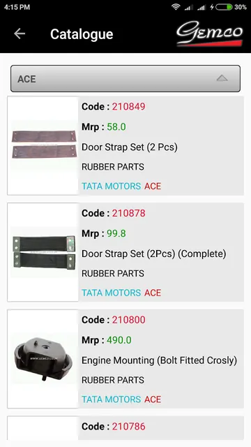 Gemco Automotive screenshot 5