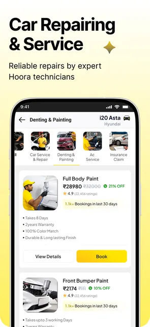 Hoora: Car Wash & Bike Care screenshot 4