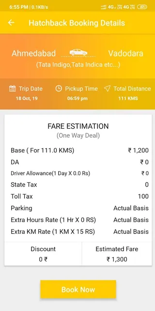 One Way Cab, Taxi, Outstation  screenshot 5