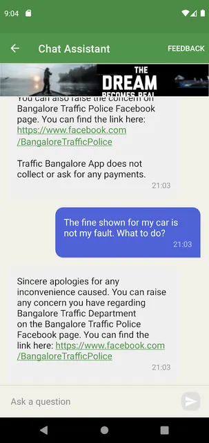 Traffic Bangalore: Check Fines screenshot 5
