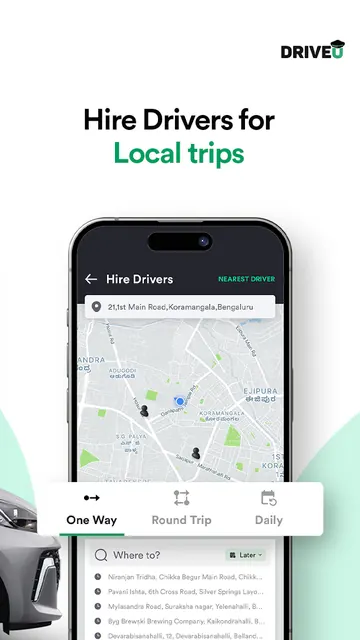 DriveU: Hire Driver for Car screenshot 2