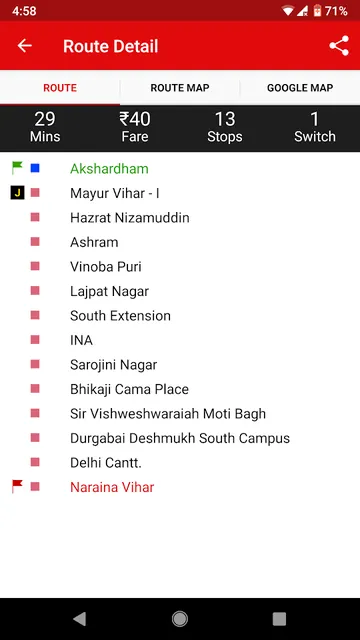Delhi-NCR Metro screenshot 5