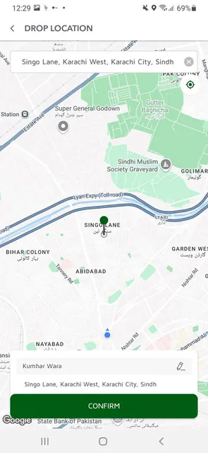 Blink passenger app screenshot 2