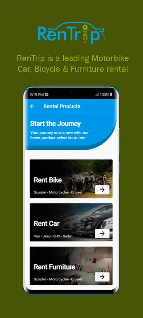 RenTrip - Bike & Car Rentals screenshot 3