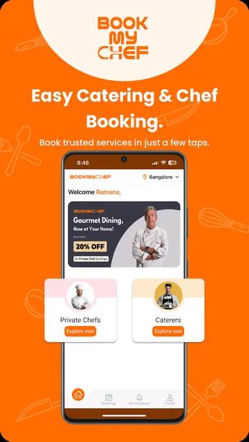 BookMyChef - Chefs & Caterers screenshot 1