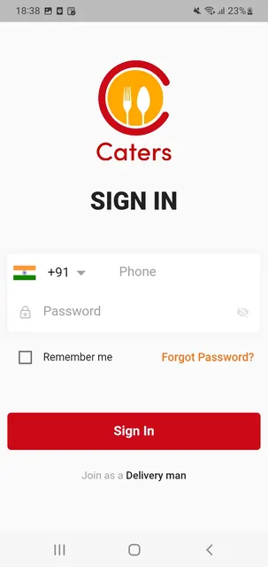 Caters Delivery screenshot 1