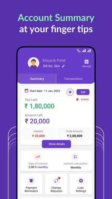 Byaj Book: Credit Udhar Ledger screenshot 2