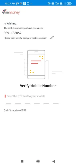 Onemoney screenshot 2