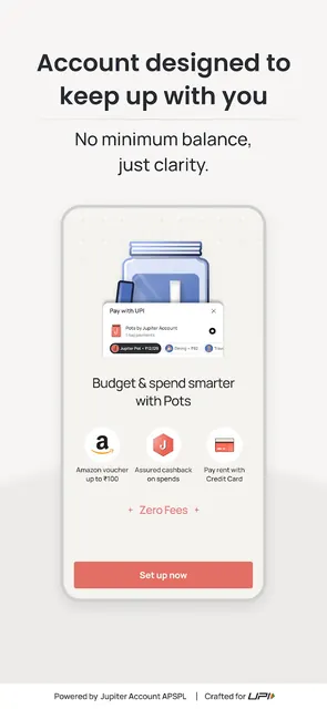 Jupiter: Cards, UPI, Banking screenshot 3