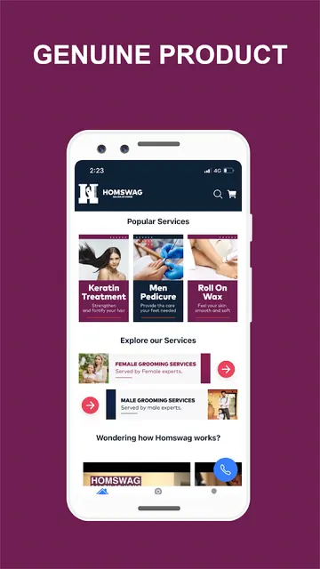 Homswag Home Salon screenshot 1