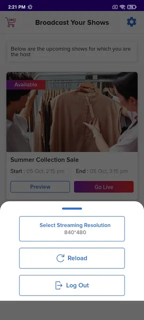 Channelize Live Shopping Host screenshot 3
