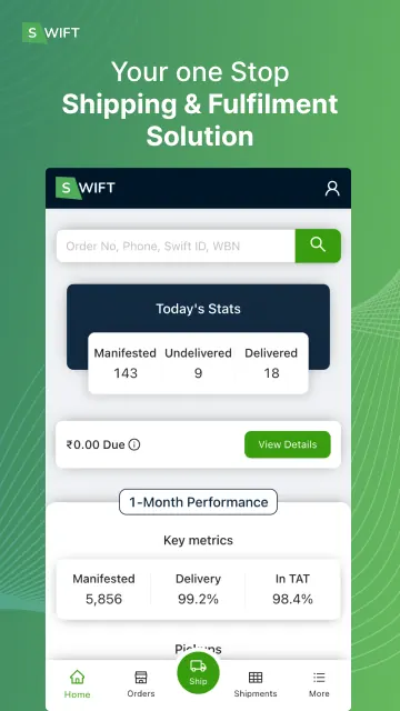 Swift - Book Courier & Track screenshot 1
