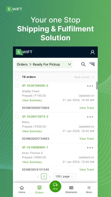Swift - Book Courier & Track screenshot 4