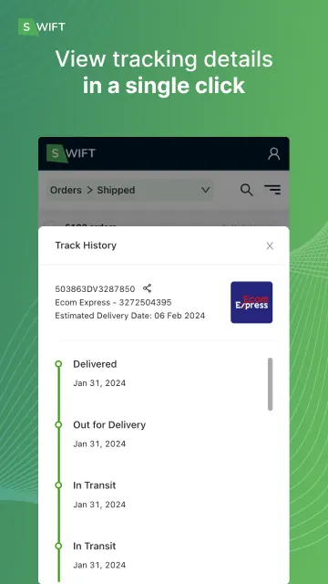 Swift - Book Courier & Track screenshot 5