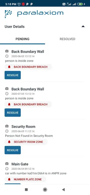 VAST Alarm screenshot 4