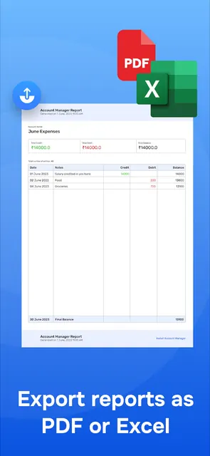 Account & Expense Manager screenshot 4