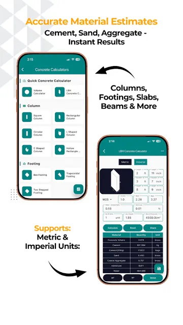 Construction Calculator A1 screenshot 3