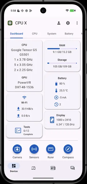 CPU X - Device & System info screenshot 1
