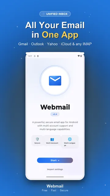 Webmail - All Email in One screenshot 1