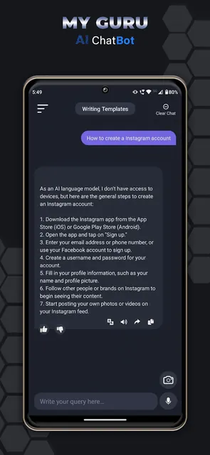 My Guru : AI ChatBot App screenshot 2