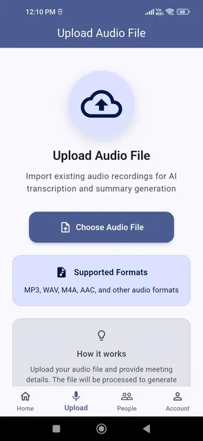 Scribe AI - Speech Summarizer screenshot 3