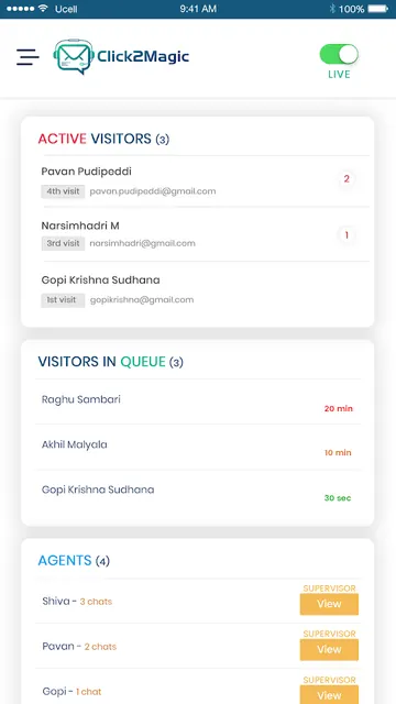 Click2Magic - Customer Support screenshot 3