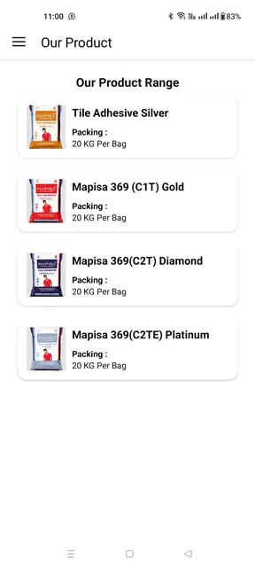 MAPISA369 - Tile Adhesive screenshot 4