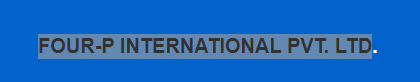 Four-P International logo
