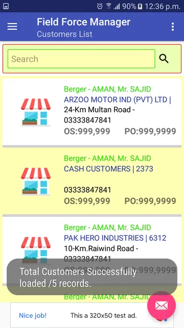 Berger Field Force Manager screenshot 4