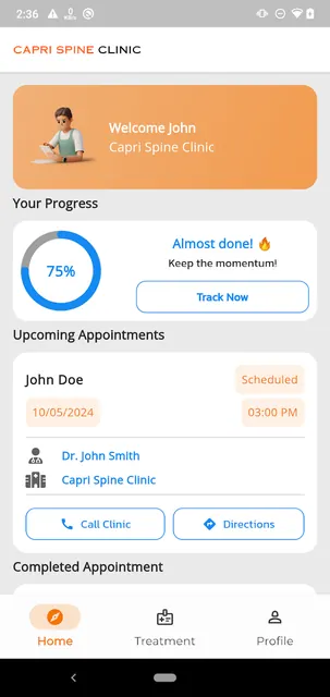 Capri Spine Clinic screenshot 1