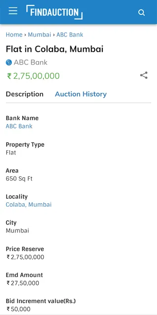 FindAuction: Bank Auction App screenshot 2
