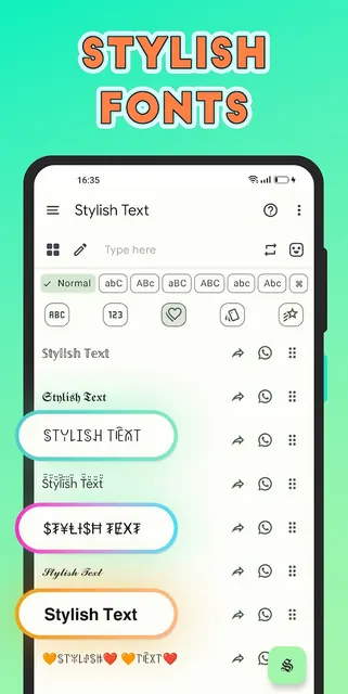 Stylish Text - Fonts Keyboard screenshot 2