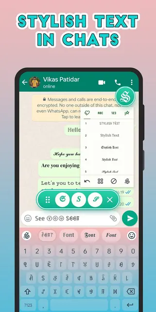 Stylish Text - Fonts Keyboard screenshot 3