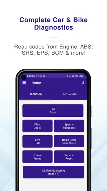 OBD Scanner ELM327: GaragePro screenshot 1
