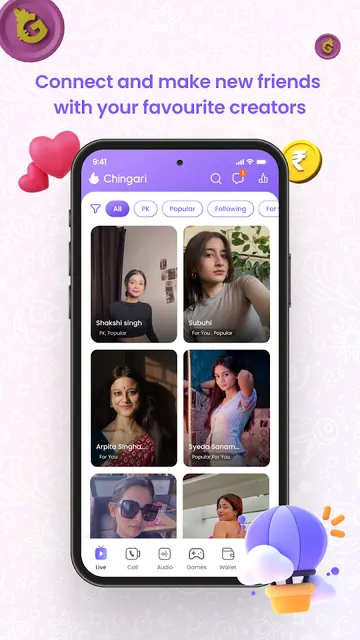 Chingari - Live & Audio Room screenshot 1