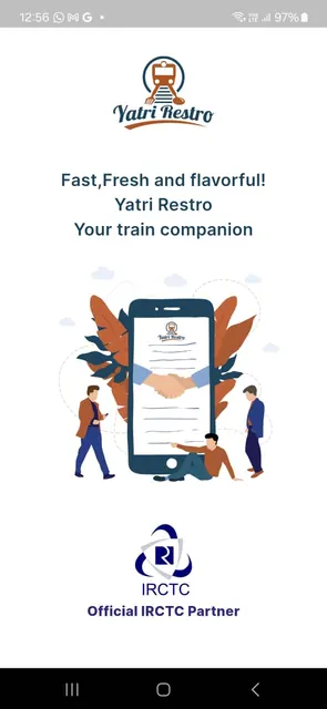 YatriRestro : Food on Train screenshot 2