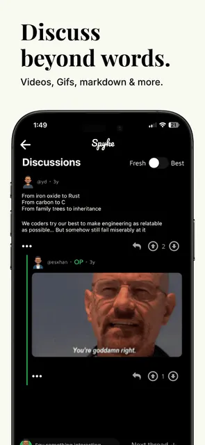 Spyke - Community Discussions screenshot 4